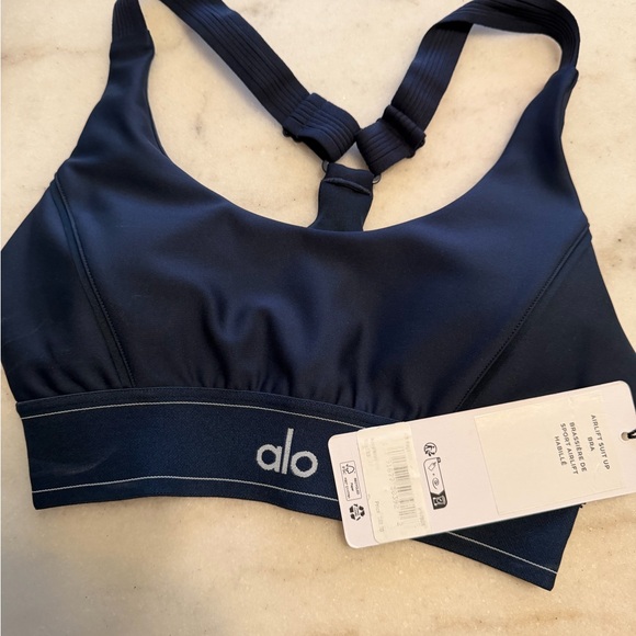 ALO Yoga Women's Navy Sports Bra - Picture 5 of 5